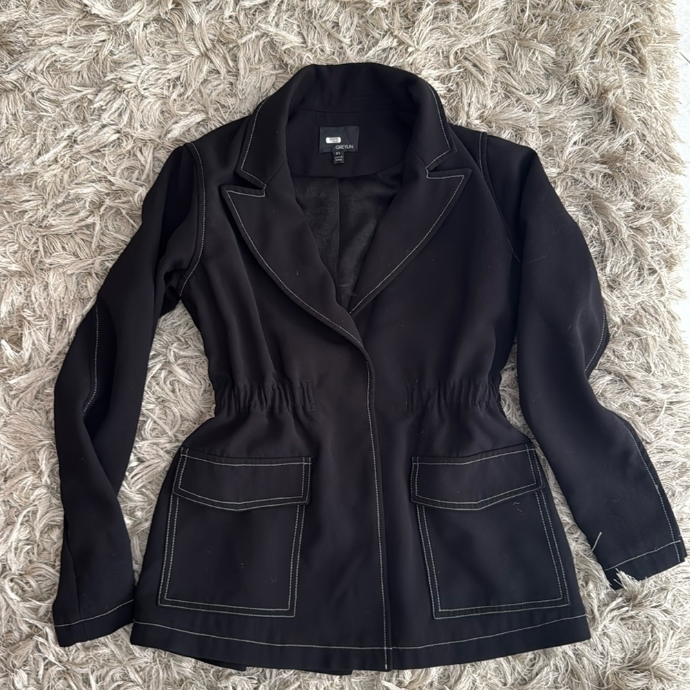 Greylin Black Fitted Jacket